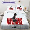Girl from Nowhere Pattern Bedding Quilt Set Quilt Cover Pillowcase Home Decoration Birthday Gift (1 * duvet cover + 2 * pillowcase, without core)