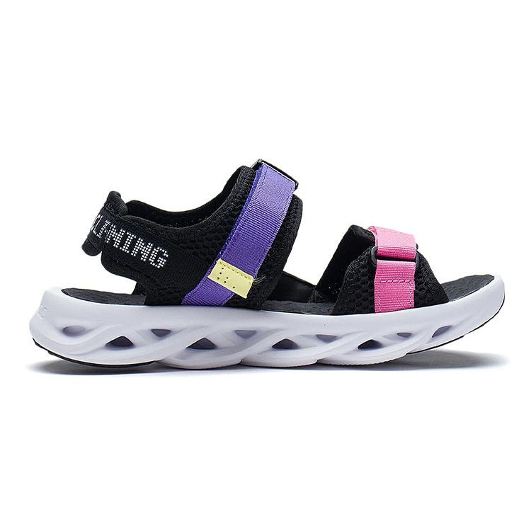 Li Ning YOUNG Sports Life Collection Sandal Black Pink Teenagers YKUS004-4