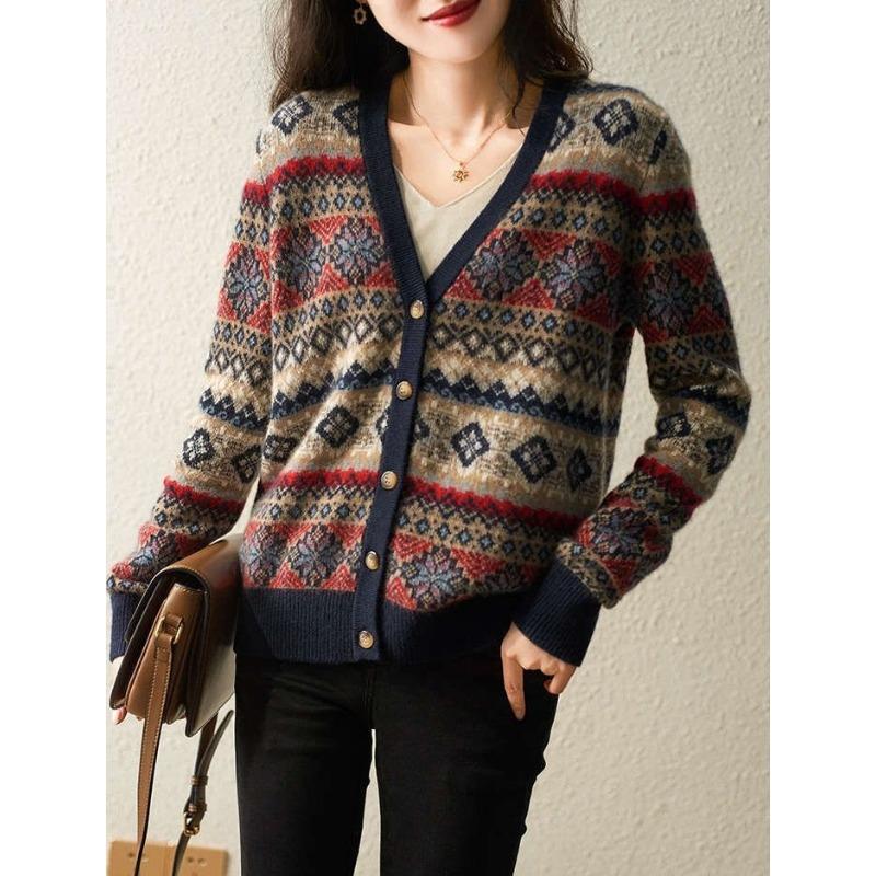 Loose Coat Women's New Autumn Winter Fashionable Casual Knitted Cardigan Ladylike Temperament Sweater Small Outer Wear