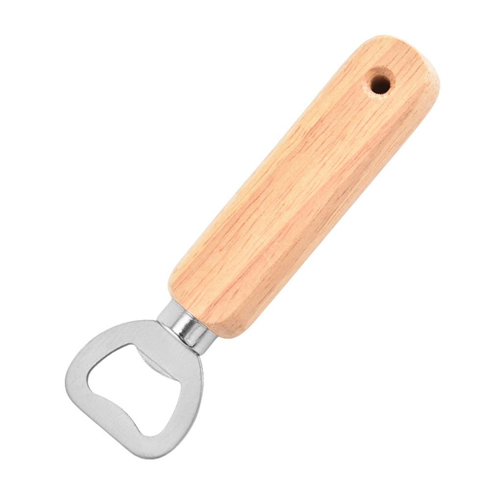30pcs Stainless Steel Bottle Opener Bartender Kitchen Wood Handle Beer Opener