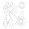 Flower and Leaves Cutting Dies Embossing Die Cuts Templates for Card Making Scrapbooking DIY Papercraft Album Crafts