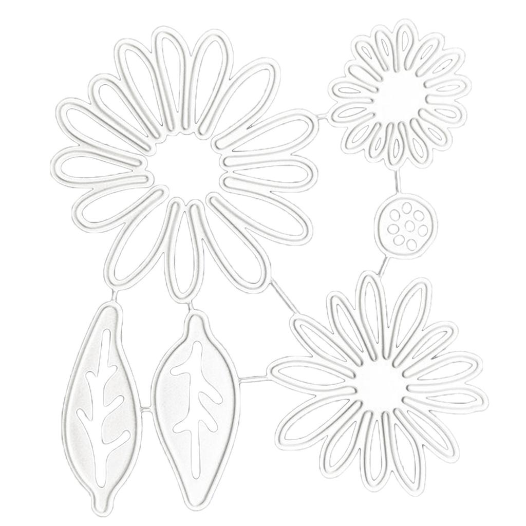 Flower and Leaves Cutting Dies Embossing Die Cuts Templates for Card Making Scrapbooking DIY Papercraft Album Crafts