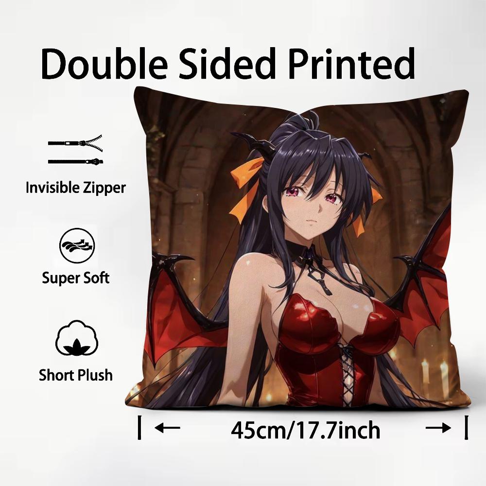H-High School Dxd Cushion Cover Comfortable Reversible Pillow Cover Ideal For Car Sofa Bedroom & Beyond