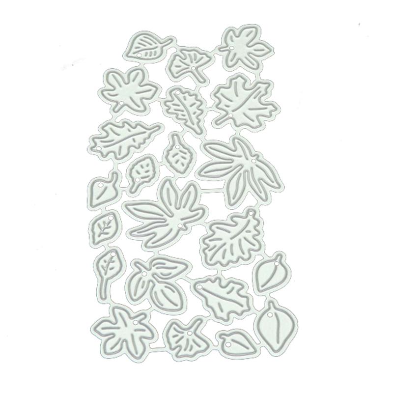Leaves Metal Cutting Dies Stencil For Scrapbooking Paper Cards Embossing