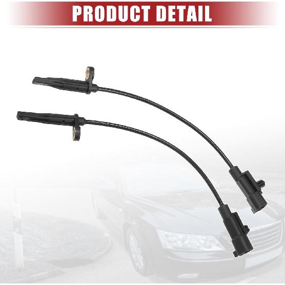 ACROPIX Front Driver and Passenger Side ABS Wheel Speed Sensor Fit for Cadillac SRX 2010-2012 No.15921849 - Pack of 2