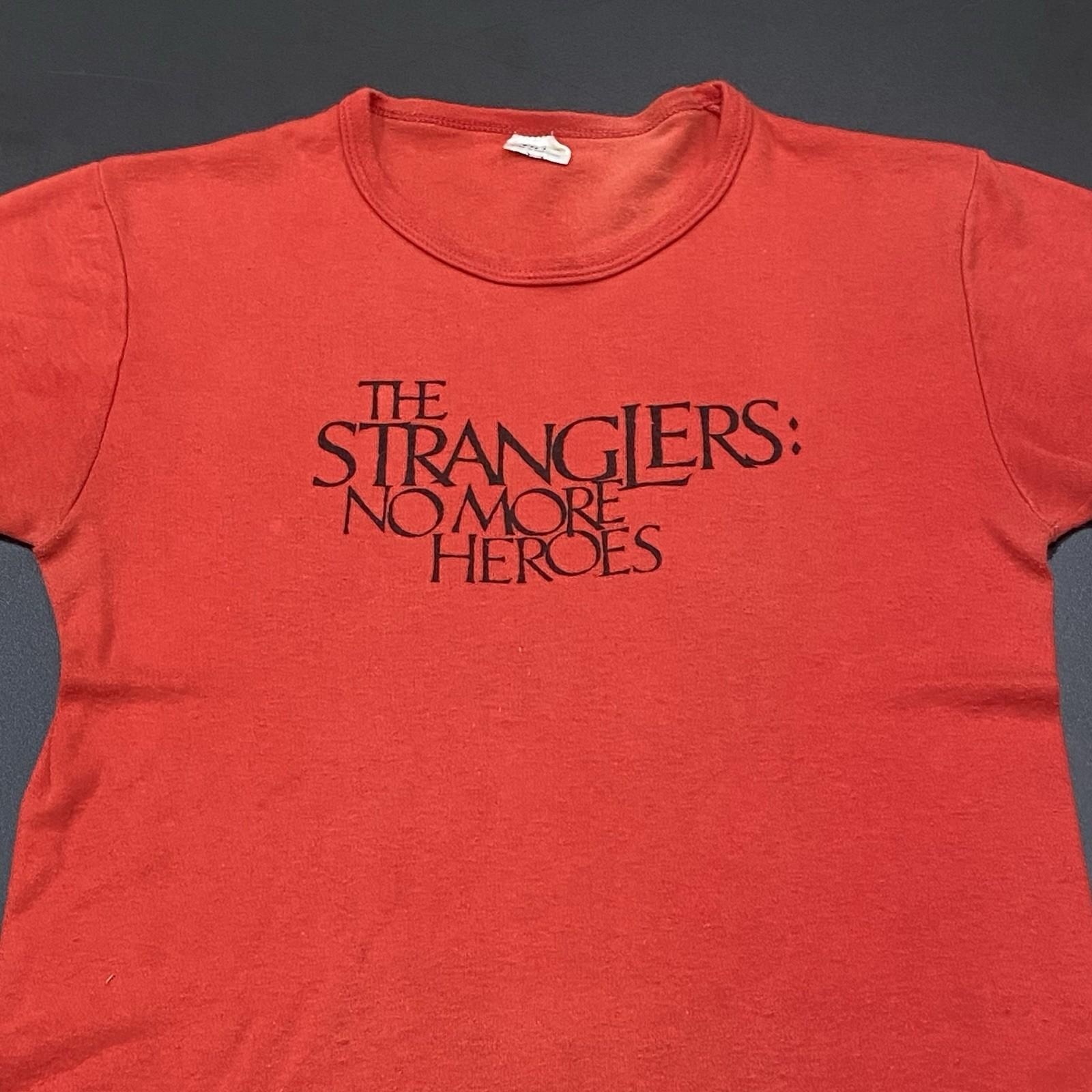 Винтажная футболка The Stranglers 70-х No More Heroes Промо Редкая Панк-рок Сокровище Унисекс Футболка M