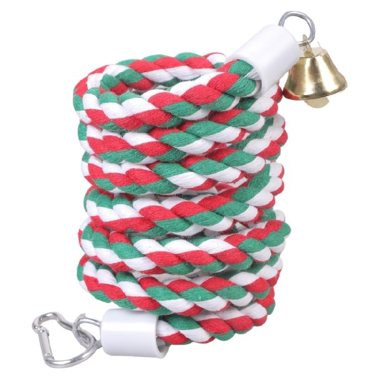 Altalena per Uccelli Corda di Cotone Perch a Spirale Giocattolo da Arrampicata per Pappagalli Spezza-Noia