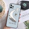 Beautiful Blue Whale Painting Soft Case For iPhone 16 Pro Max 13 12 Mini XS Max X XR 11 15 Pro Max 14 Plus Back Cover