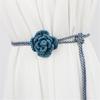 Stylish Handwoven Flower Selfknotted Waistband for Women Seeking Personalizing Retro Fashion Bohemian Waist Rope