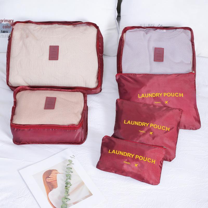 Six-Piece Waterproof Oxford Travel Storage Bags for Business Trips & Suitcases