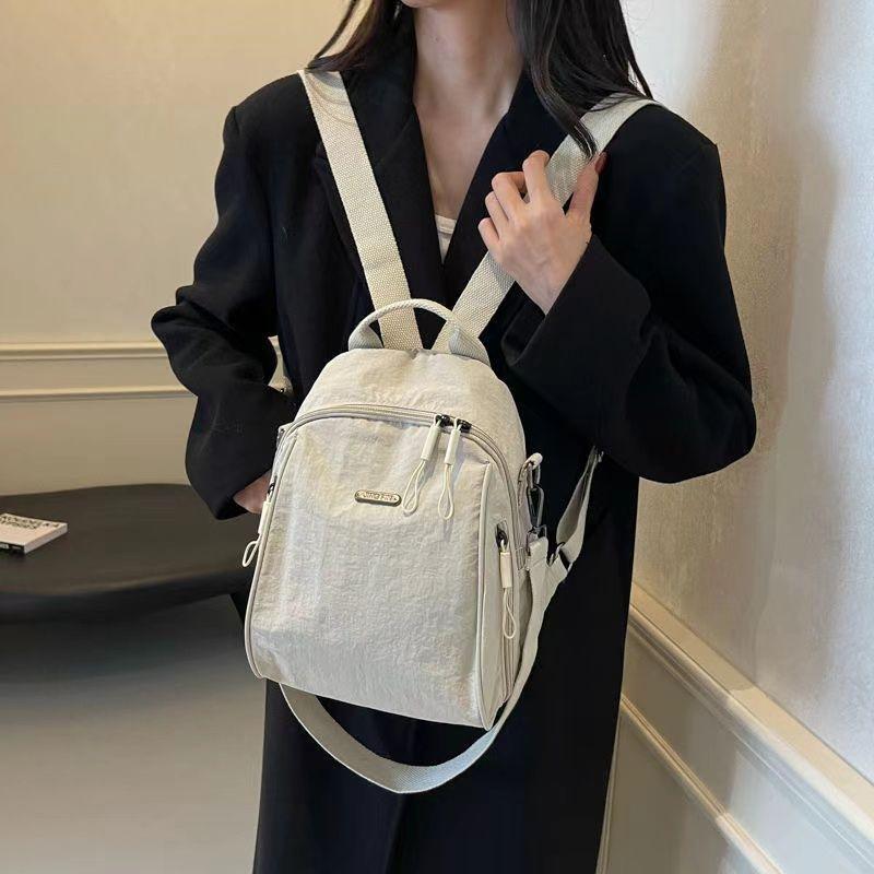 Women's Large-Capacity Lightweight Oxford Single Shoulder Travel Backpack