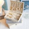 Jewelry Box Buckle Necklace Earrings Jewelry Hand Jewelry Box Large Capacity Drawer Storage Covered Jewelry Storage Box