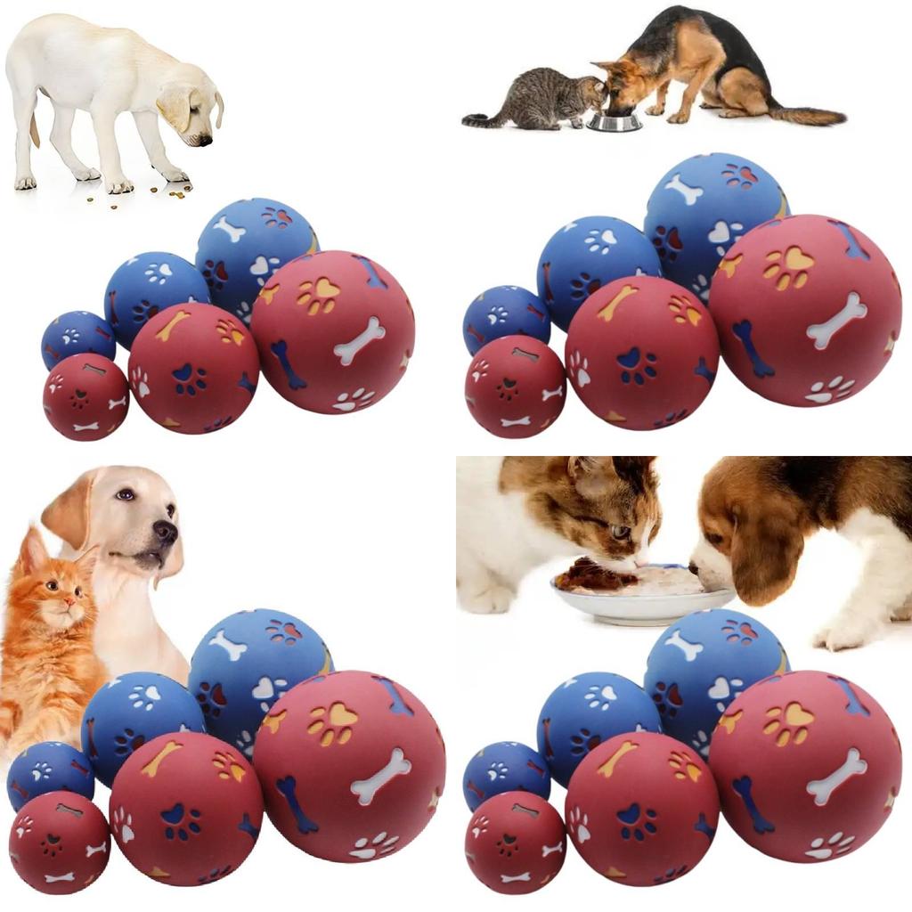 Robuster Kau-Ball für Haustiere, erhältlich in großen, mittleren und kleinen Größen, aus Gummimaterial