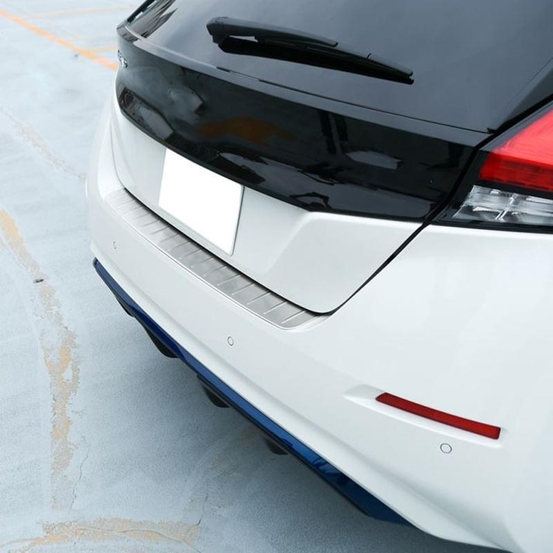 Fit For Nissan Leaf ZE1 2017 18 19 20  Rear Bumper Protection Sill Outside Trunk Step Panel Sill Plate Decorate Accessories