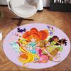 Winx Club (1) Round Office Rug Decorative Floor Rug for Office Bedroom Living Room and Home Space