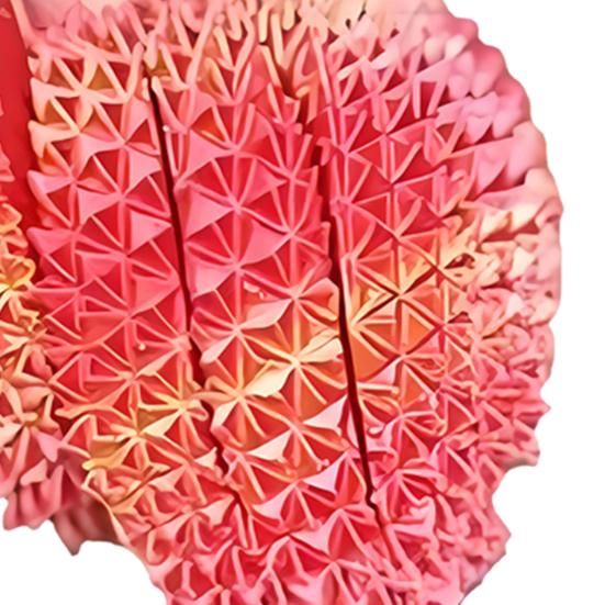 3D Printed Fidget Ball Toy Hard Spiky Fidget Sphere Twistable Sensory Stress Relief Desk Accessory for Adults Kids