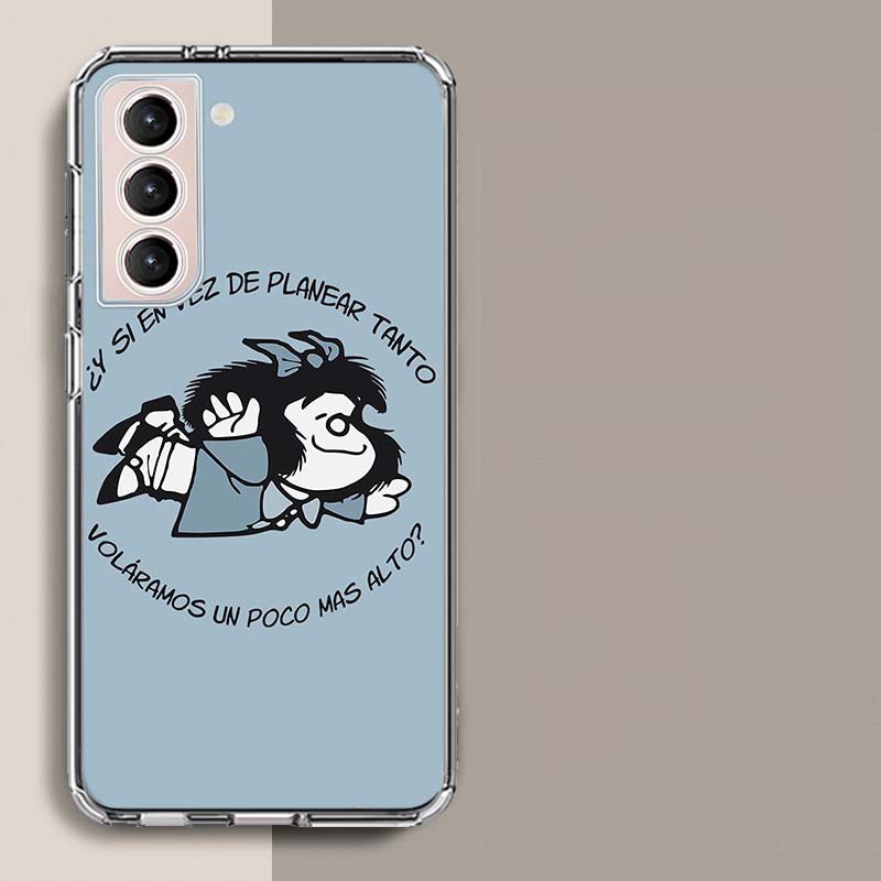 Mafalda Cartoon Phone Case For Samsung A17 A56 A36 A26 A16 A55 A35 A25 A15 A05S Galaxy A71 A51 A41 A31 A21S A70 A50 A40 A30 A20S