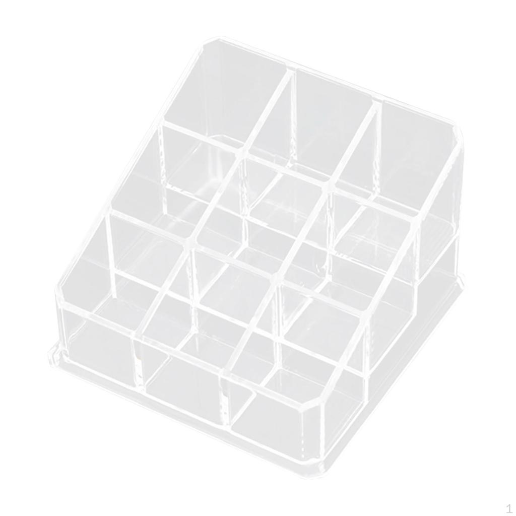 Acrylic Cosmetic Storage Box Lipstick Case Compact Holder Nail Polish Container for Bottles