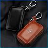 Leather Car Key Case Keychain Zipper Key Case Bag Accessories For Opel Astra H G Corsa Insignia Astra Antara Meriva Zafira Interior