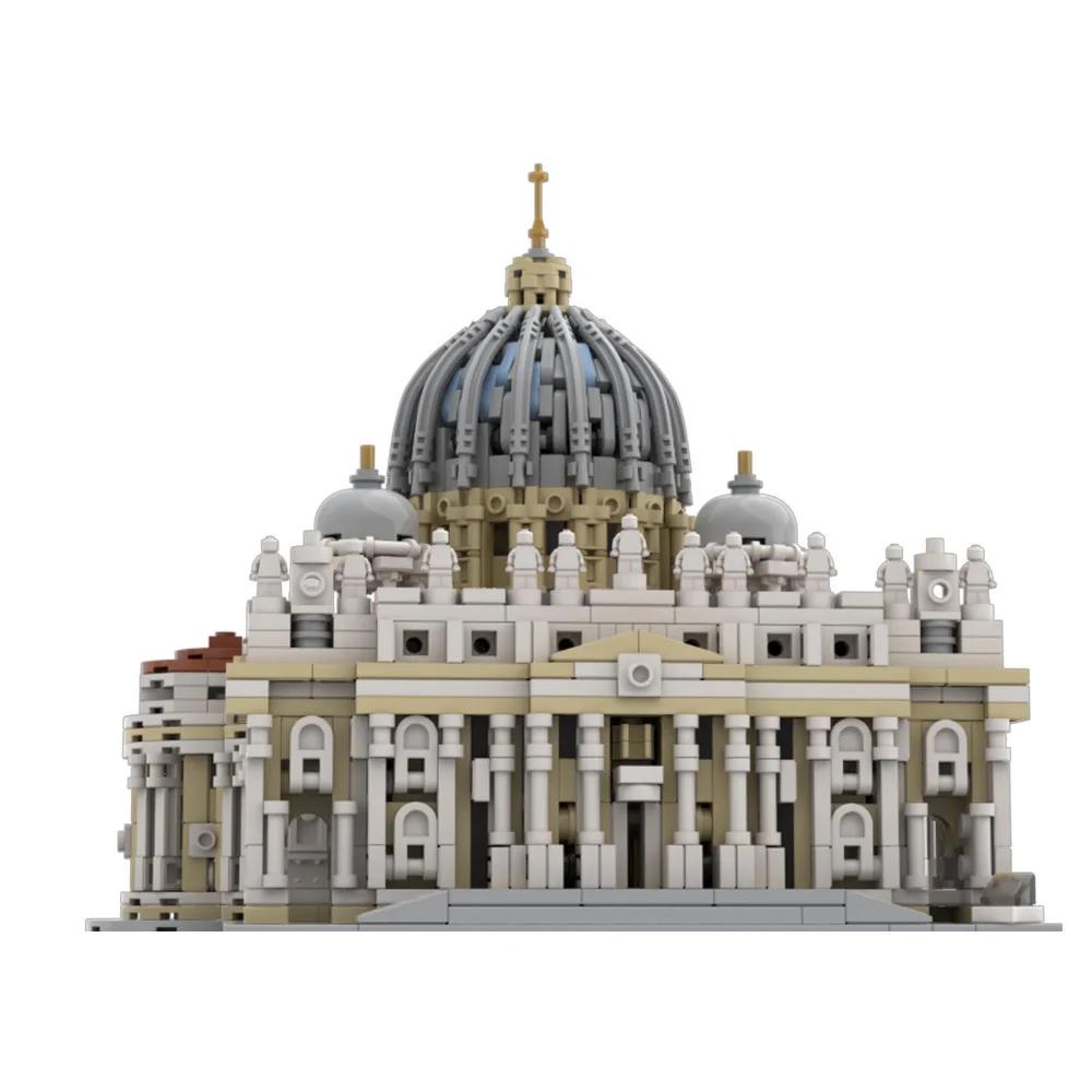 Gobricks MOC Saint Peter's Basilica Bricks Model Renaissance Vatican City St. Peter's Basilica Building Blocks Christendom Toys