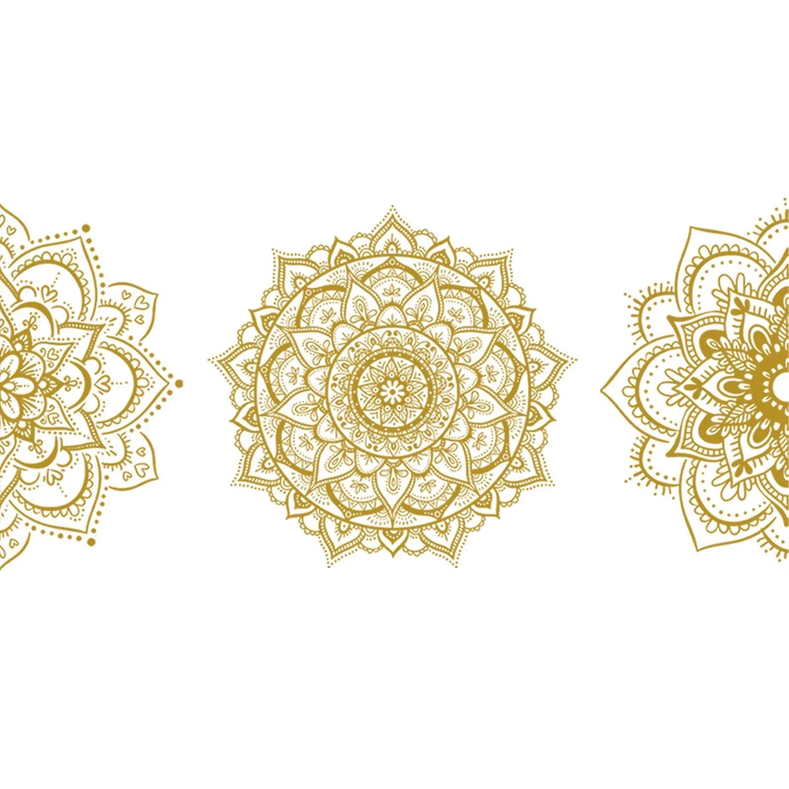 

1Set Of Eid Mubarak Wall Stickers Artistic Mandala Lotus Vinyl Wall Sticker For Flat Door Wall Stickers Glass Decals Home Decor CHINA