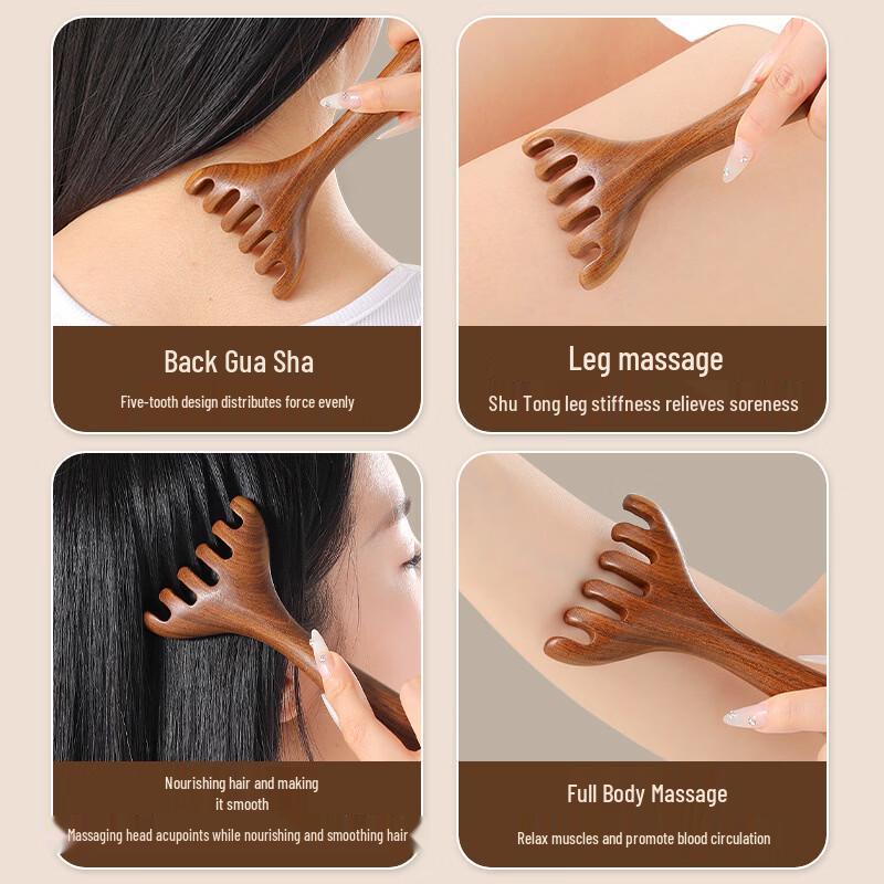 Sandalwood Facial & Head Massage Comb