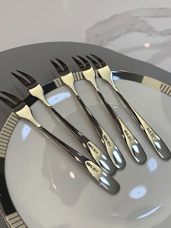 Light Luxury 304 Stainless Steel Fruit Fork