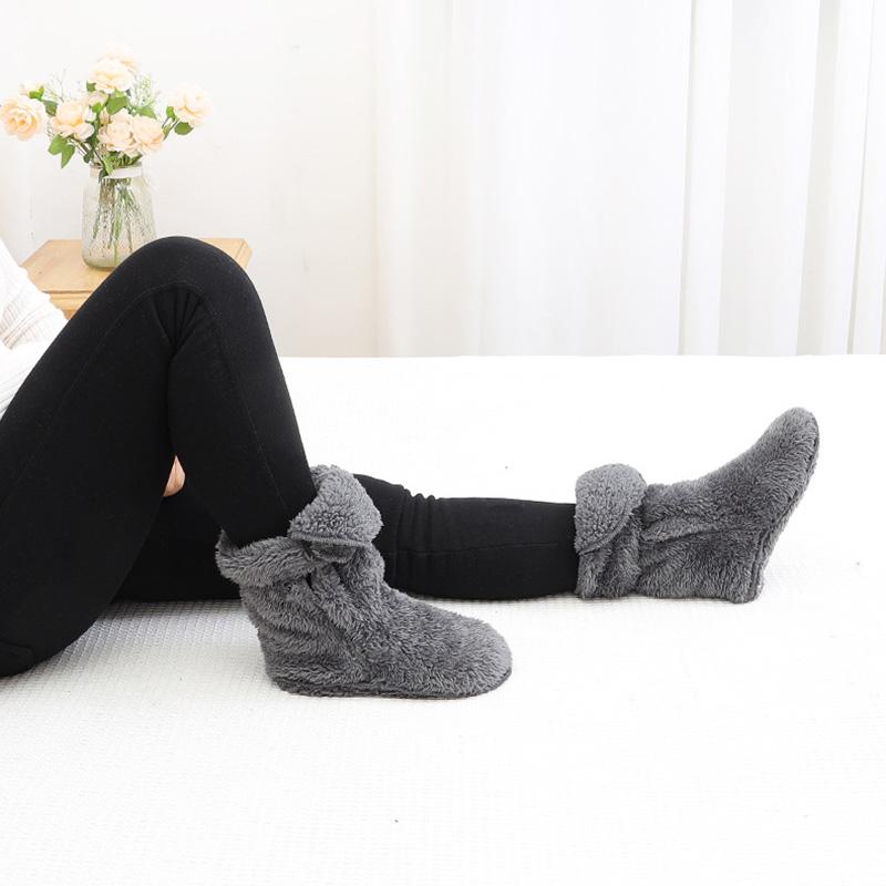Winter Ankle Warmers Cold Socks Fractured Gypsum Socks For Middle-aged And Elderly People Indoor Home Warm Floor Socks