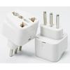Overseas Conversion Plug 3 Pin Type Italy Outlet Adapter Overseas Travel (White)