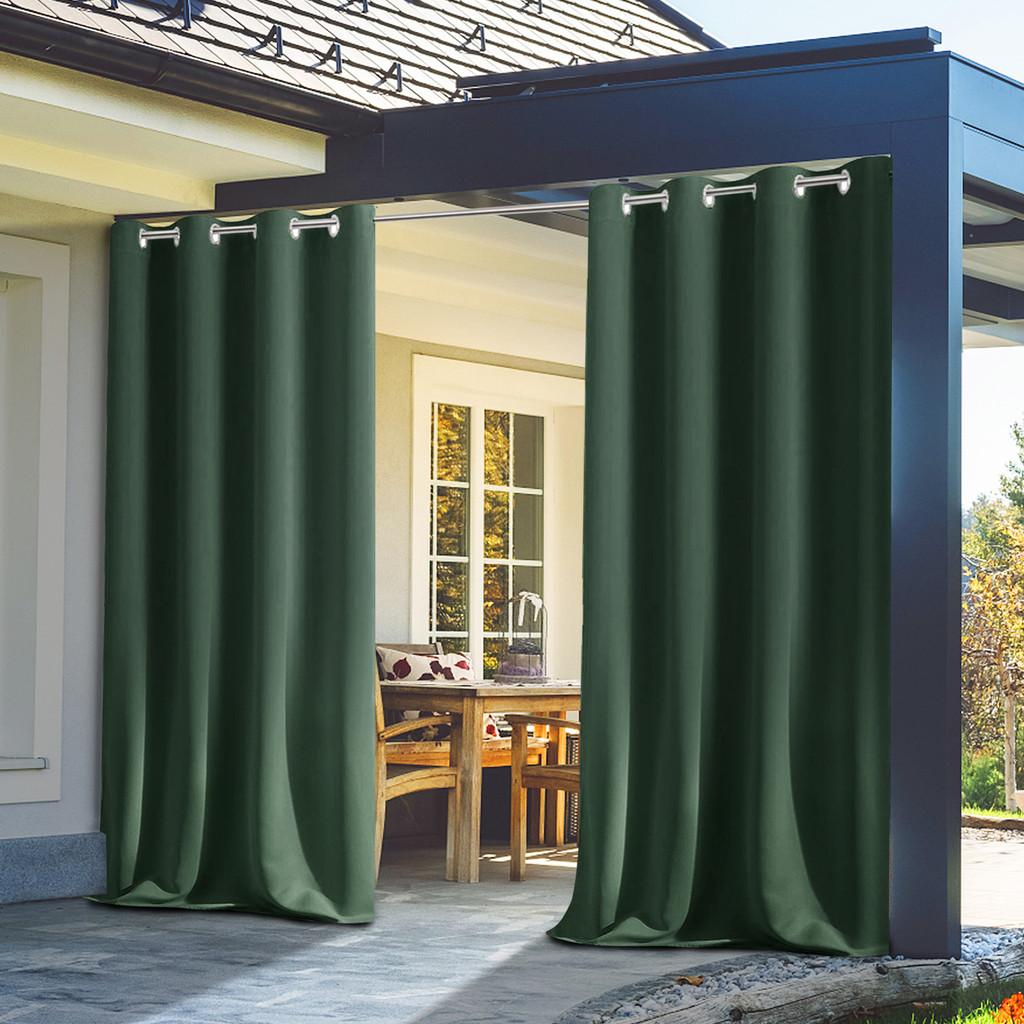 Curtain Blackout Insulated Bedroom Living Room Solid Color Curtains Window Decor