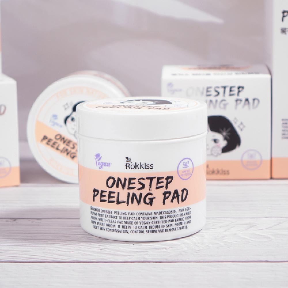 Rokkiss Mildly Acidic Scrub Towel Peeling Pad 70 Sheets 155 Ml 2