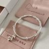 Silver-Plated Dreamy Braided Bracelet with Bow and Christmas Bells - French Style Gift for Girlfriend