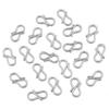 30Pcs Stainless Steel Letter S End Clasps Hooks 7X13mm Bracelet Necklace Chain Connectors Buckle For Jewelry Making Accessories