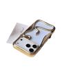 Electroplated Hollow Snake Pattern Mobile Phone Case Is Suitable for Apple 17PROMAX Heat Dissipation 17AIR Trend 15 Large Holes 13/14