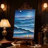 DIY Pearl Painting Set Wave Pattern Home Decoration Handmade Sticky Diamond Creative Canvas Pearl Art Painting Crafts Perfect Gift