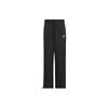 Adidas Originals Zipper Versatile Stand Collar Long Sleeve Mid Waist Tied Pants Casual Sports Suit Unisex Sports Suit Black JW0110+JE3478