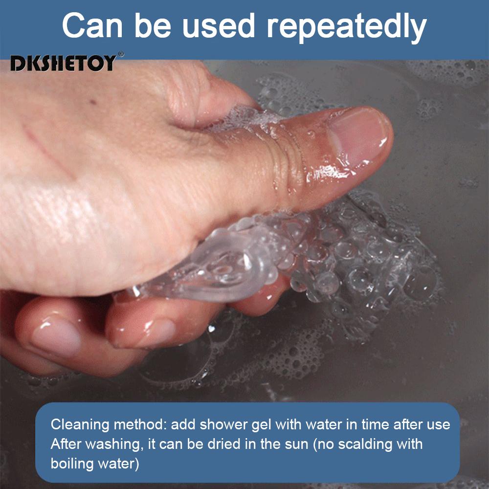 Clitoris stimulator Finger Sleeve condoms G Spot Massage Masturbation adult game Spike Dotted Condoms sex toys for couples