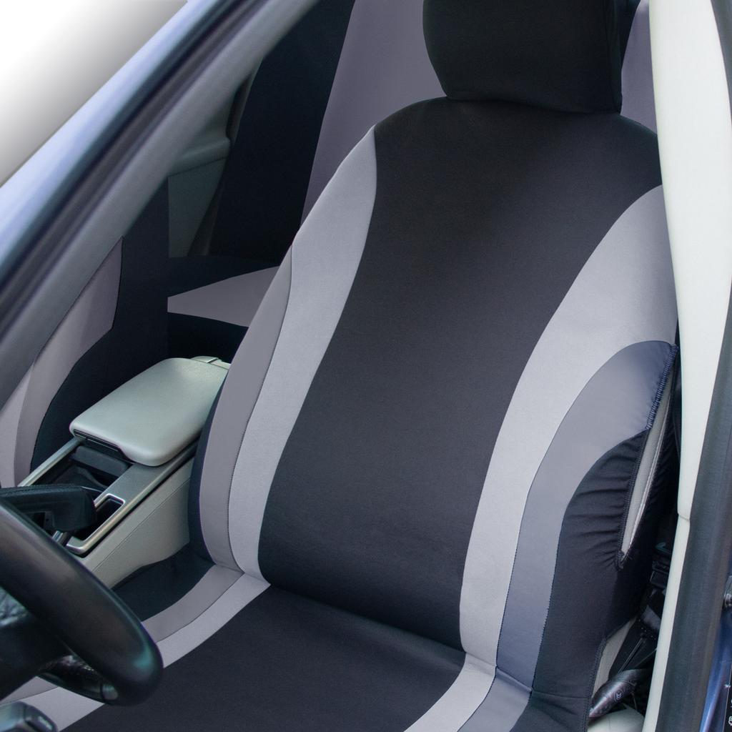 Sports Style Full Set Polyester Fabric Car Seat Covers Car Seat Protector Universal Fit Most Cars SUVs