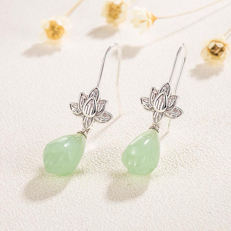 925 Sterling Copper Female Luxury Crystal Round Stud Earrings Vintage Wedding Zircon White Zircon Stone Earrings