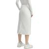 Fila Milano Italian Luxury Sports Series Fashion Solid Color Comfortable Casual Long Skirt Women Skirts White F11W445301F-WT
