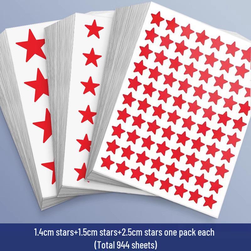 Yellow Star Reward Stickers for Kids - Smiley Face for Self-Discipline & Praise In Elementary School