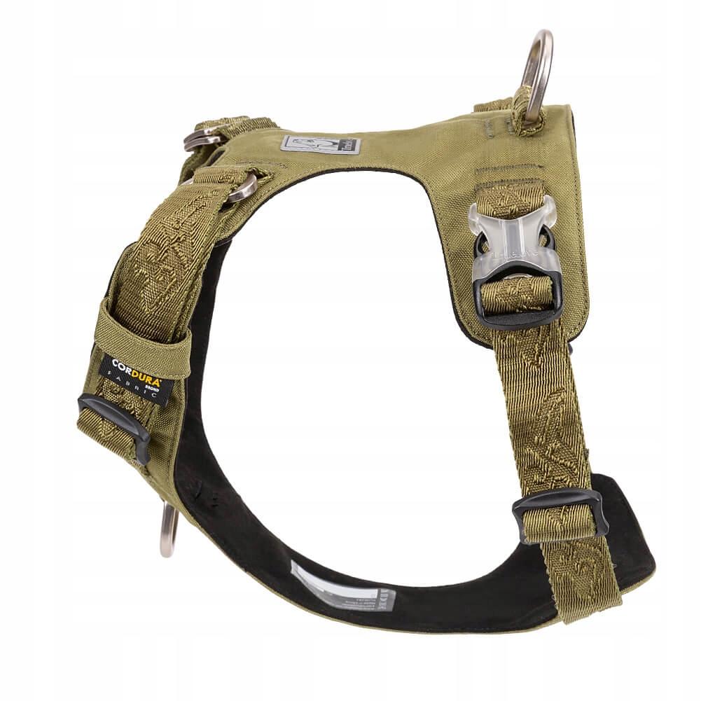 Khaki szelki dla psa adventure soft truelove xs
