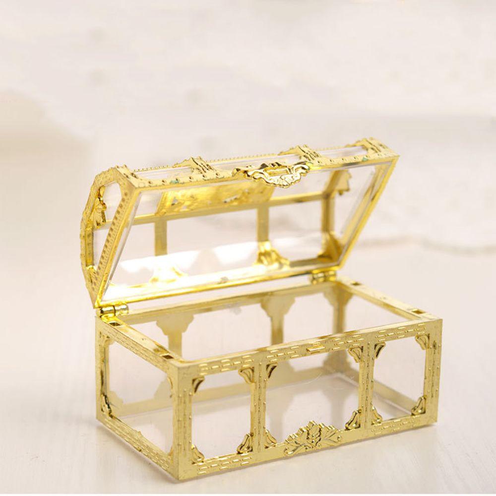 Cute Souvenir Trinket Organizer Crystal Gem Treasure Chest Jewelry Storage Pirate Candy Box