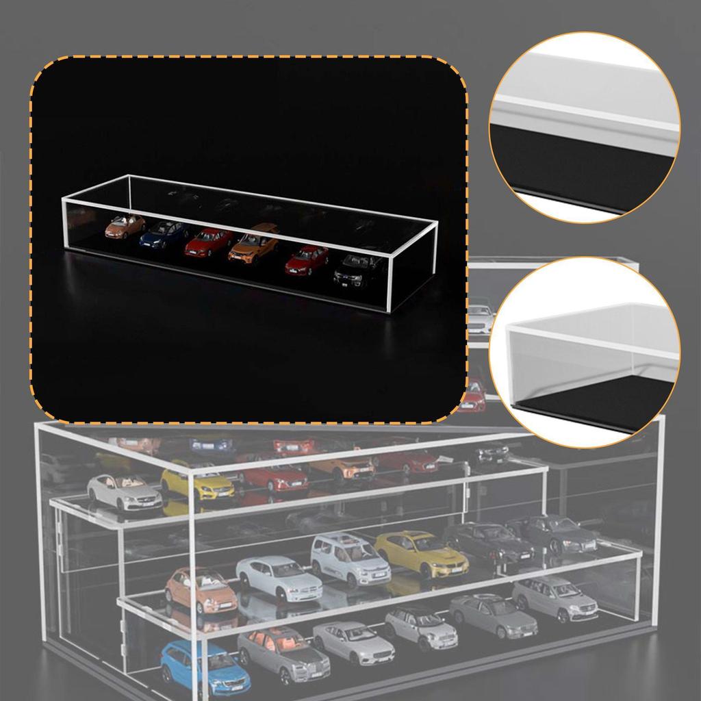 Model Car Display Case Clear Acrylic Dustproof Storage Box Figure Organizer Showcase for 1 6