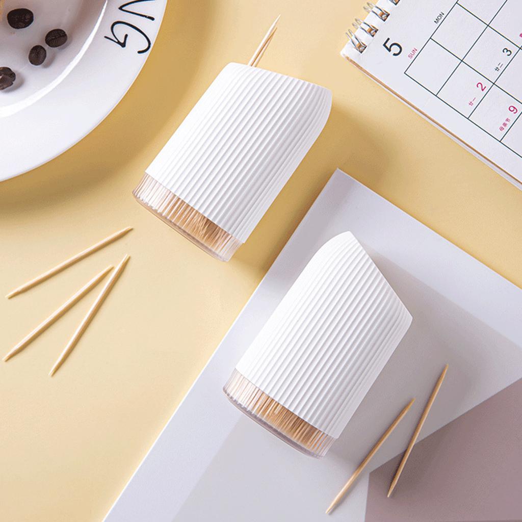 Elegant Toothpick Case Waterproof Toothpick Dispenser Dustproof Toothpick Box Plastic Material Toothpick Container