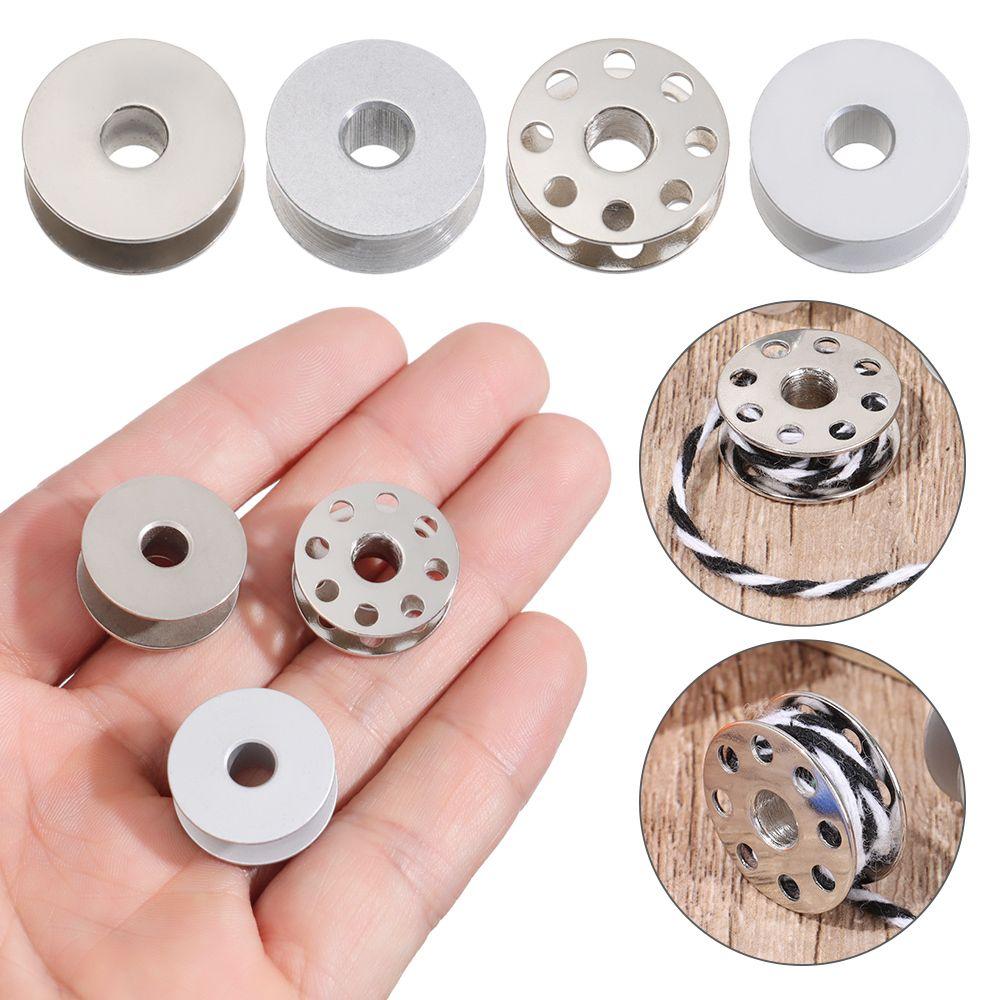 Craft Supplies & Tools Metal Vintage Sewing Machine Bobbins Blue Thread