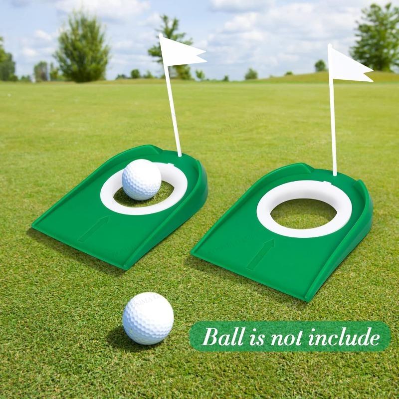 Golf Putting Cup with Flag Practice Training Tools Golf Putting Hole for Kids Adults Office Garage Yard Practice Putting Cup