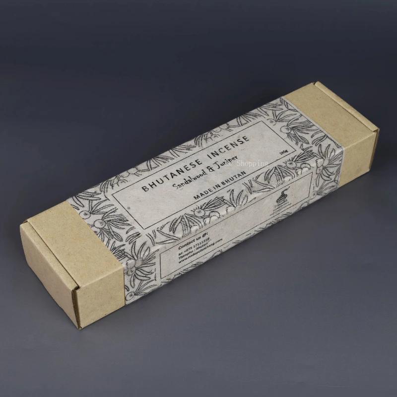 Bhutanese  Incense Natto Sandalwood Juniper Natural Handmade Tibetan Stick Incense Temple Room Purify Air and Eliminate Odor