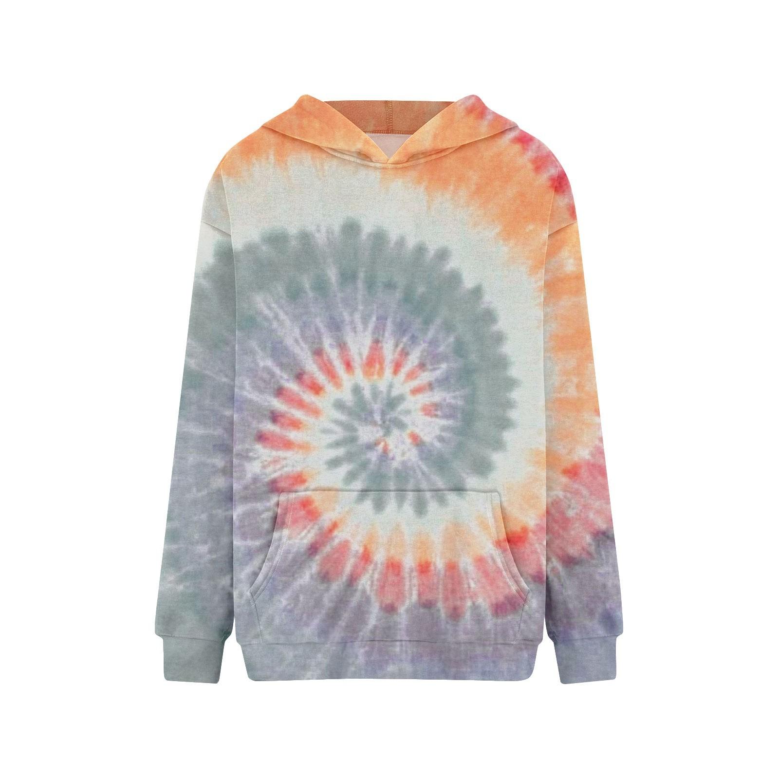 

Women s Fashion Everyday Versatile Casual Sweatshirt Long Sleeve Gradient Print Top Sweatshirt S