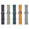 For Samsung Galaxy Watch7 44mm/40mm Watch Band 20mm Braided Checkered Pattern Leather Wrist Strap